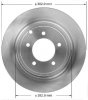 Tarcza hamulcowa tylna 302mm Chrysler Sebring 2007-